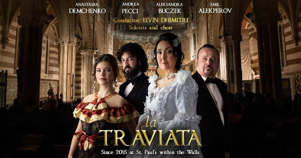 La Traviata by the Opera e Lirica company, 20, St Paul's Within the Walls on Via Nazionale, opera houses in Rome