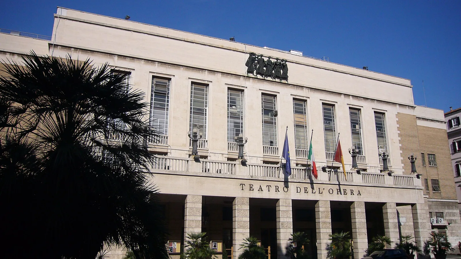 The box office window of a historic Roman theatre, rome opera tickets